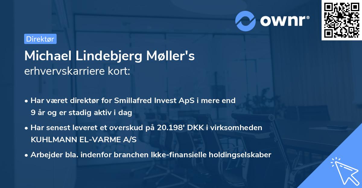 Michael Lindebjerg Møller's erhvervskarriere kort
