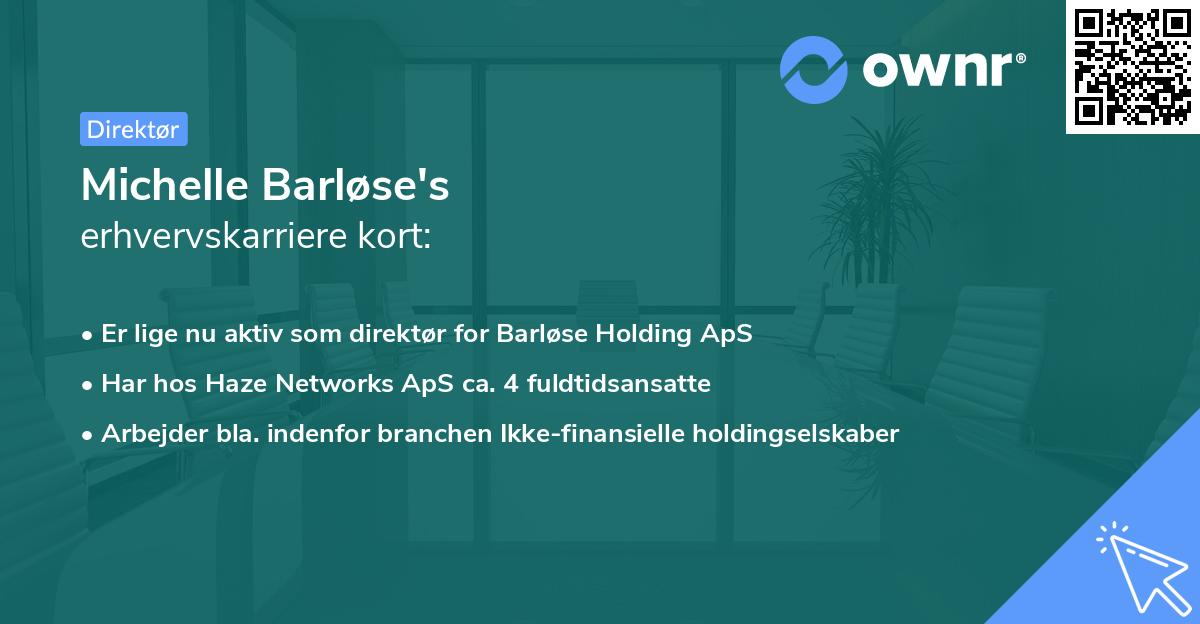 Michelle Barløse's erhvervskarriere kort