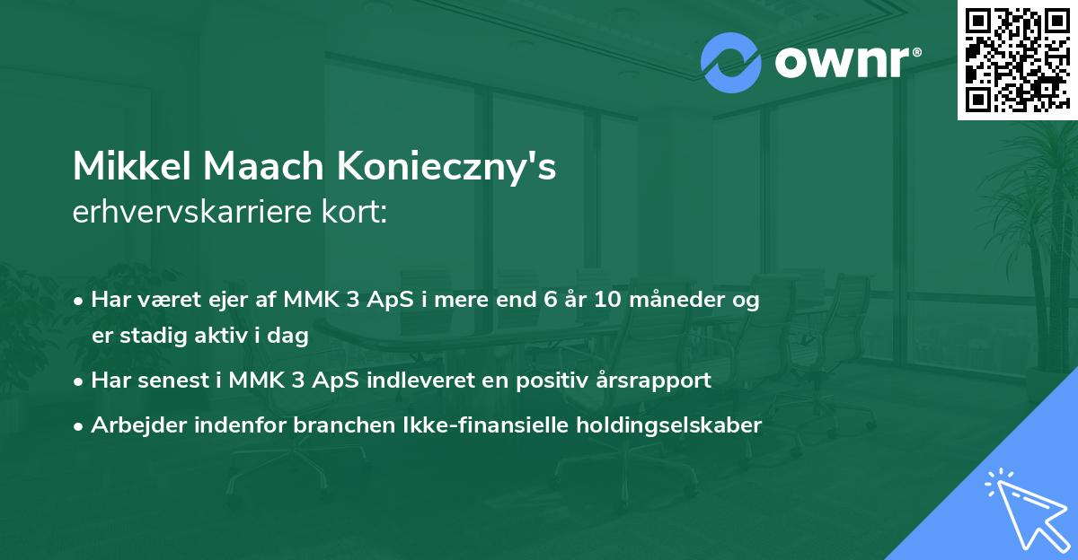 Mikkel Maach Konieczny's erhvervskarriere kort