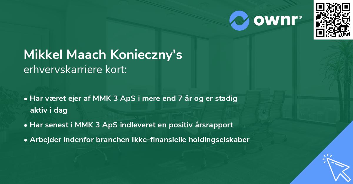 Mikkel Maach Konieczny's erhvervskarriere kort