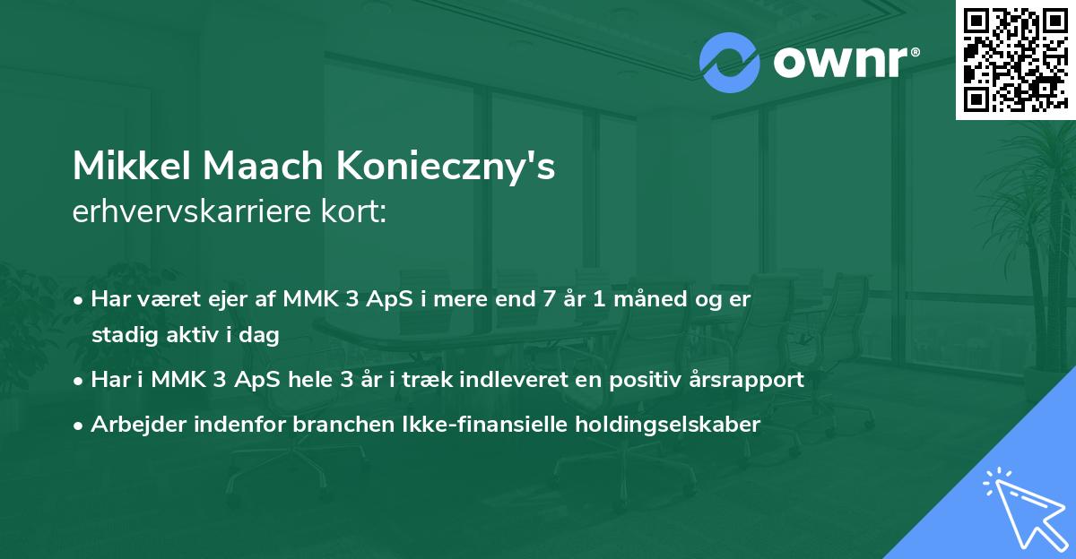 Mikkel Maach Konieczny's erhvervskarriere kort