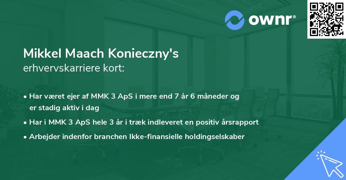 Mikkel Maach Konieczny's erhvervskarriere kort