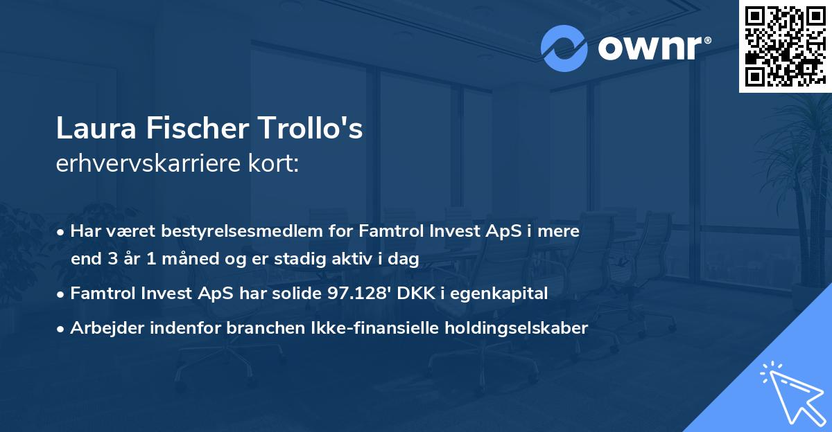 Laura Fischer Trollo's erhvervskarriere kort