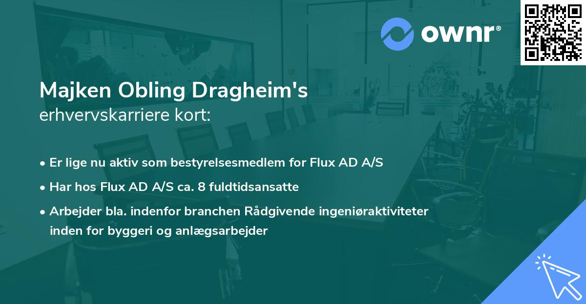 Majken Obling Dragheim's erhvervskarriere kort