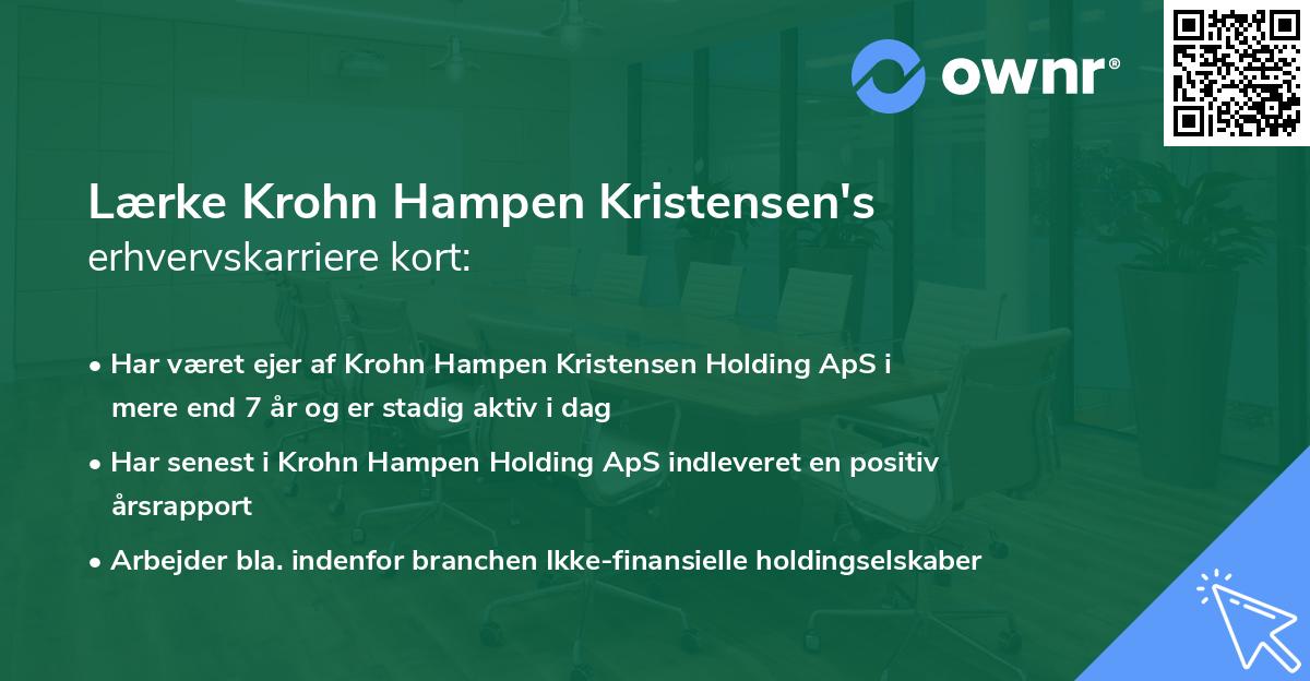 Lærke Krohn Hampen Kristensen's erhvervskarriere kort