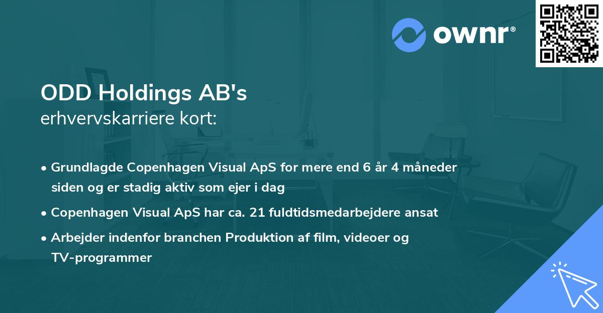 ODD Holdings AB's erhvervskarriere kort