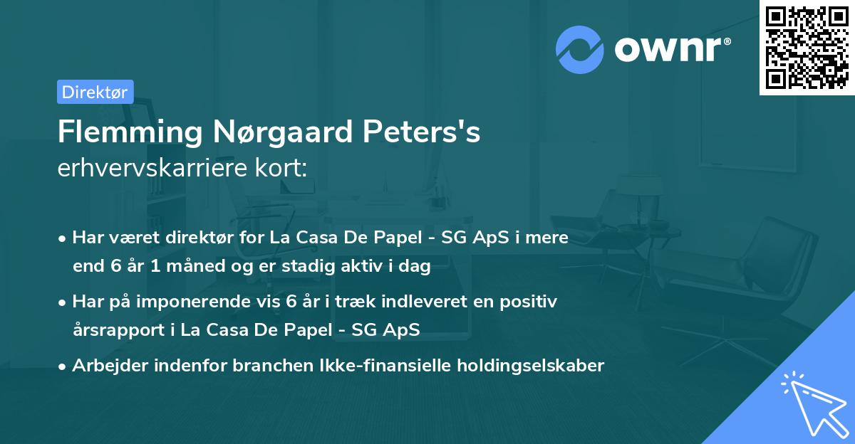 Flemming Nørgaard Peters's erhvervskarriere kort