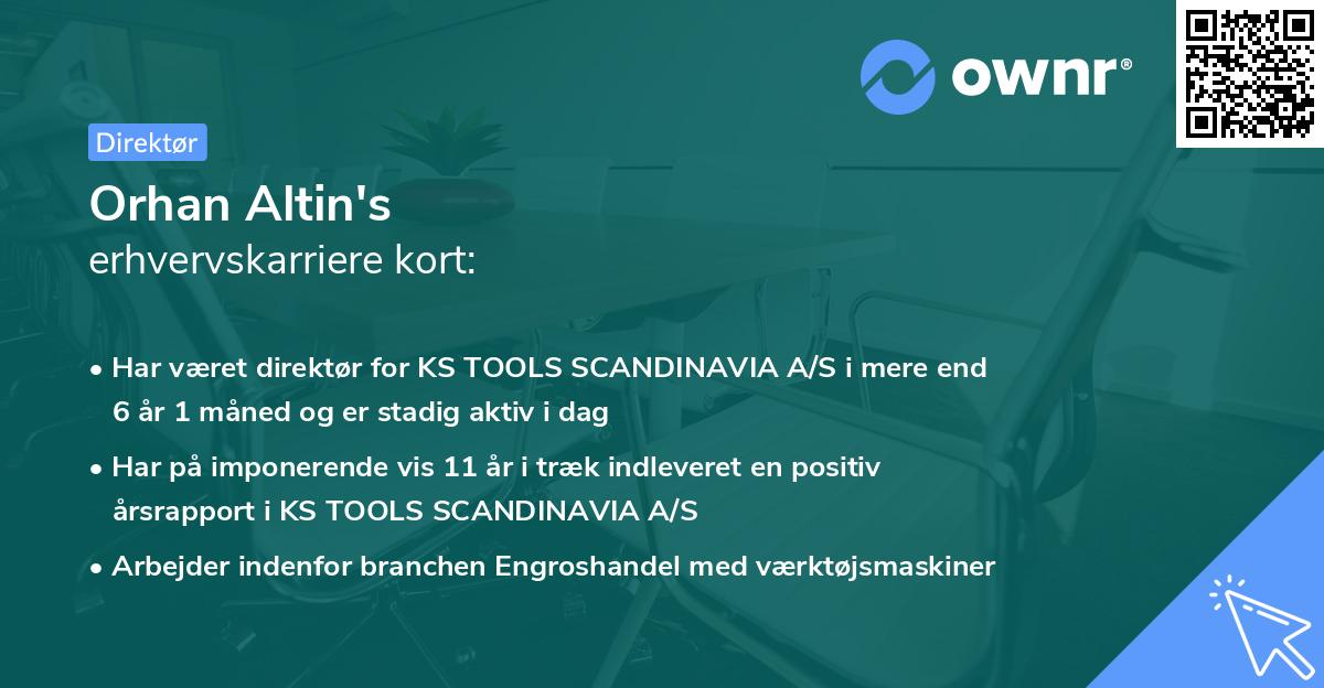 Orhan Altin's erhvervskarriere kort