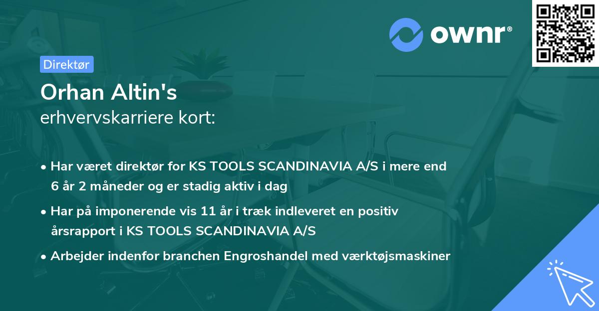 Orhan Altin's erhvervskarriere kort