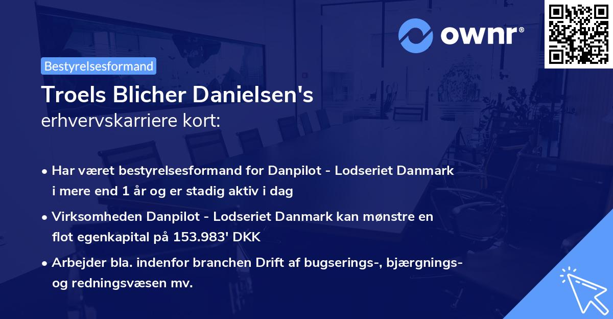 Troels Blicher Danielsen's erhvervskarriere kort
