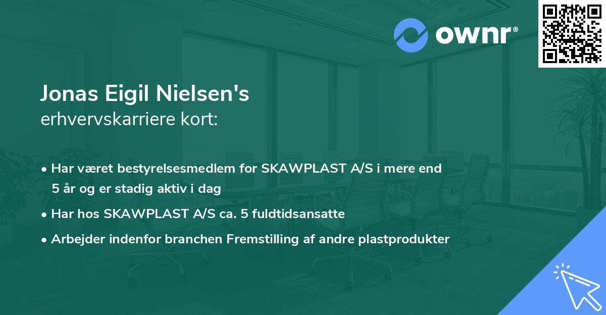 Jonas Eigil Nielsen's erhvervskarriere kort