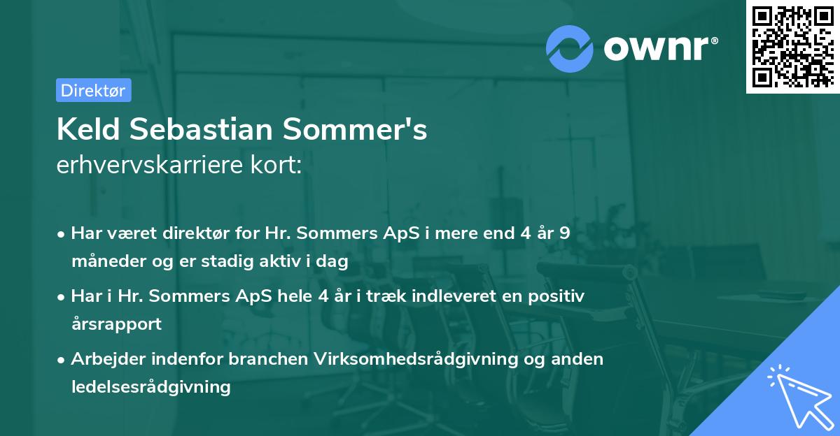 Keld Sebastian Sommer's erhvervskarriere kort