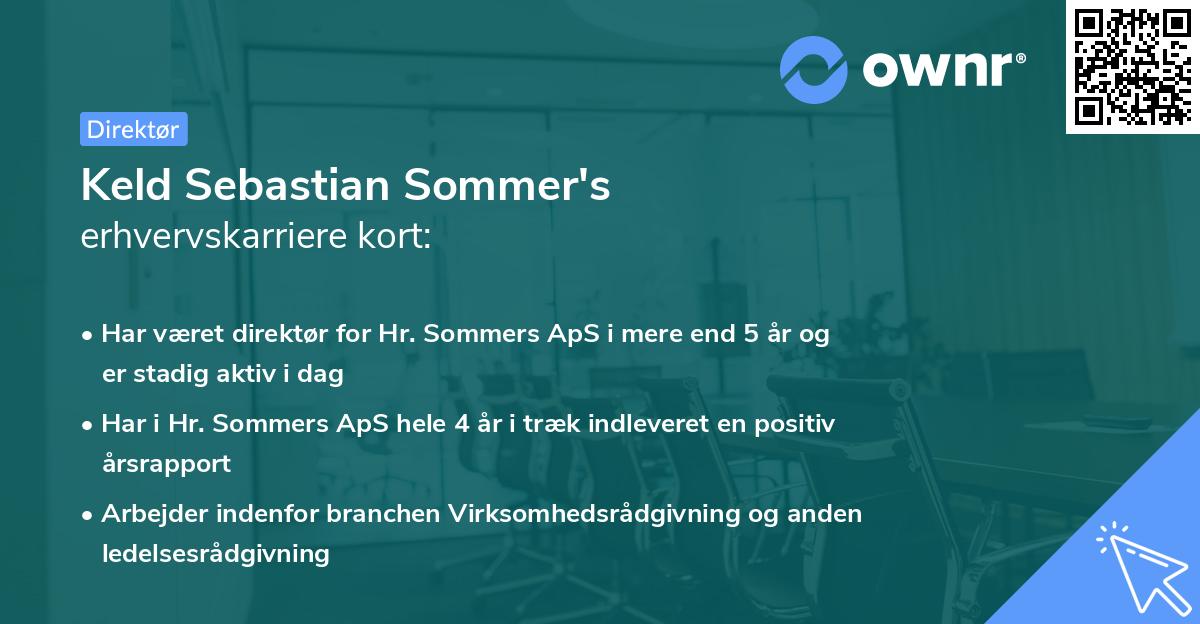 Keld Sebastian Sommer's erhvervskarriere kort
