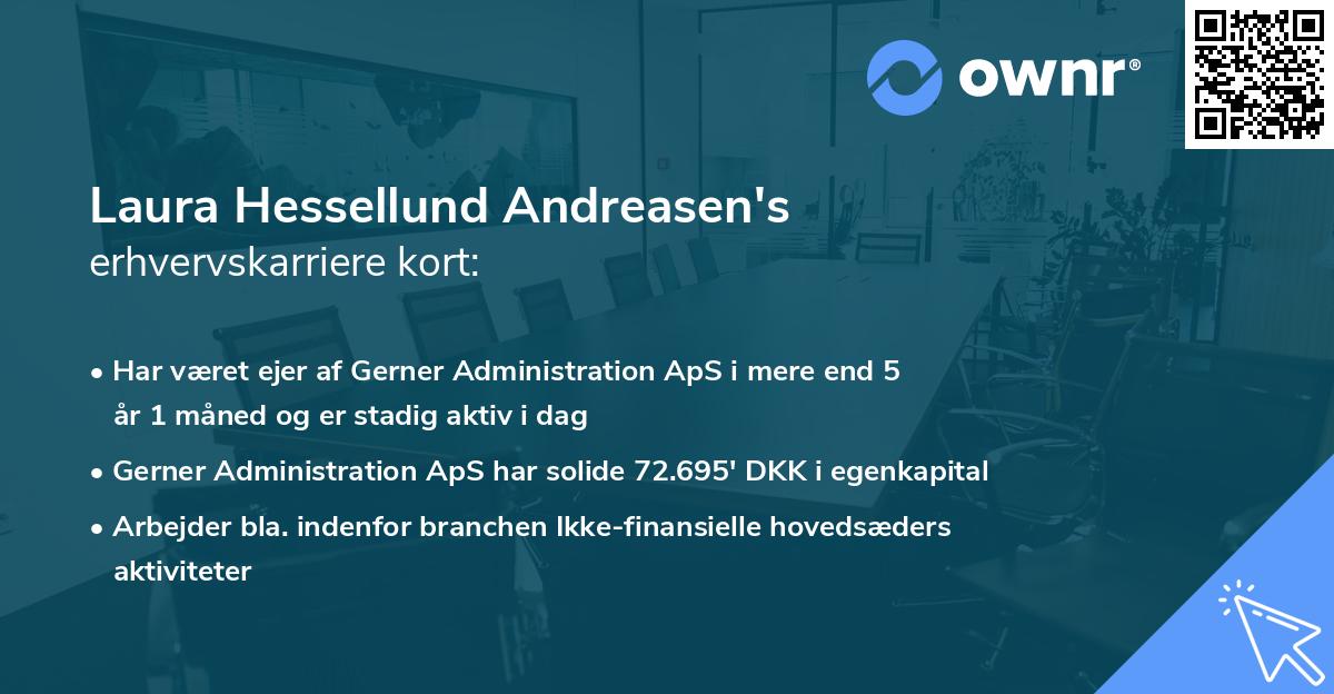 Laura Hessellund Andreasen's erhvervskarriere kort