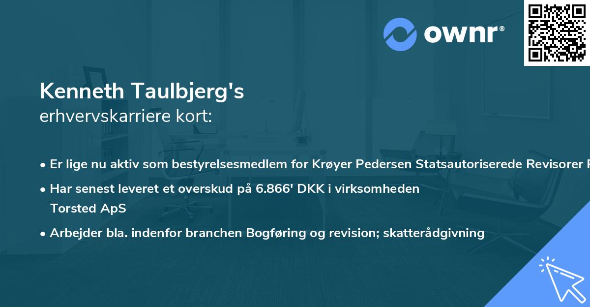 Kenneth Taulbjerg's erhvervskarriere kort