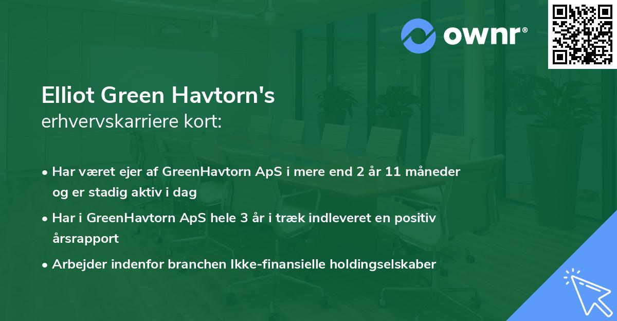 Elliot Green Havtorn's erhvervskarriere kort