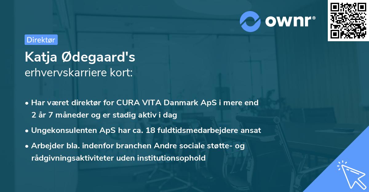 Katja Ødegaard's erhvervskarriere kort