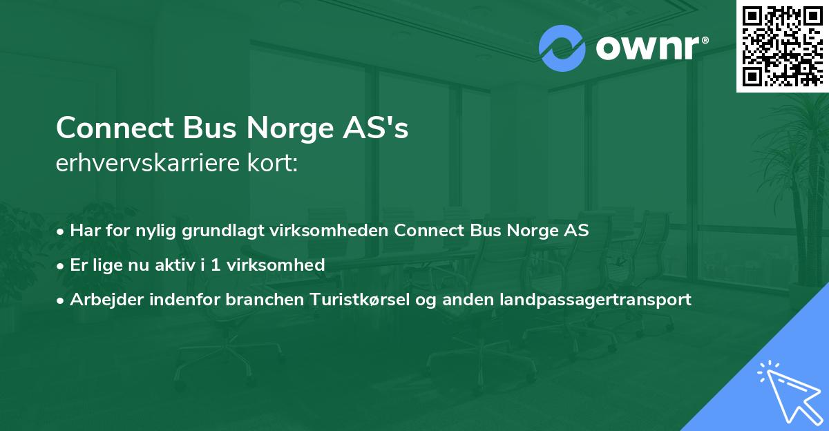 Connect Bus Norge AS's erhvervskarriere kort