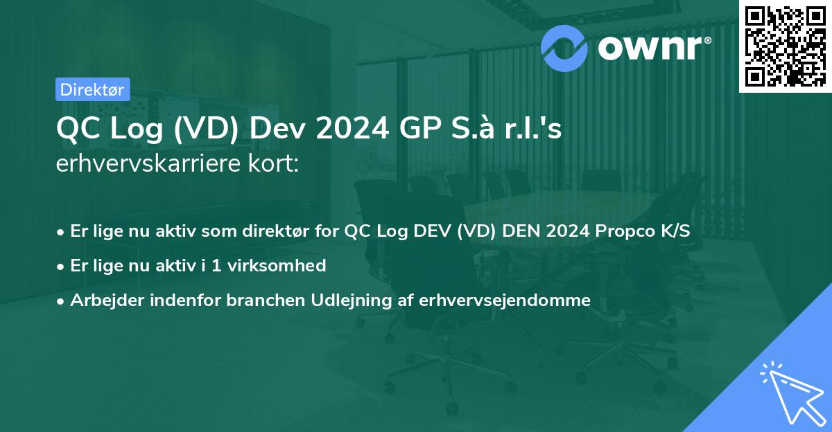 QC Log (VD) Dev 2024 GP S.à r.l.'s erhvervskarriere kort