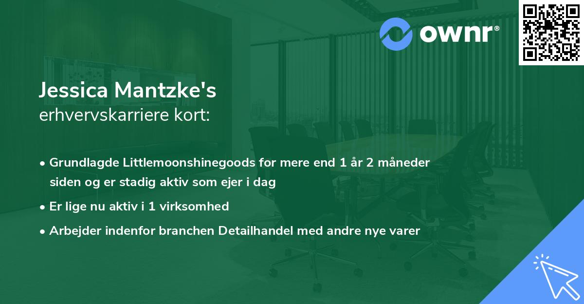 Jessica Mantzke's erhvervskarriere kort