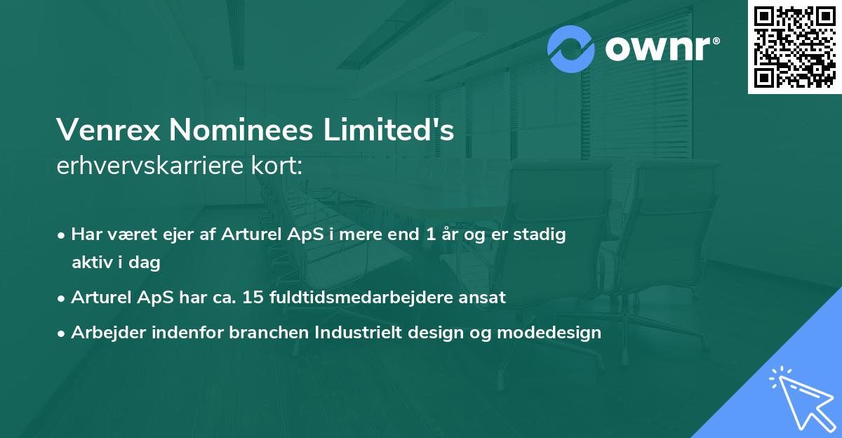 Venrex Nominees Limited's erhvervskarriere kort