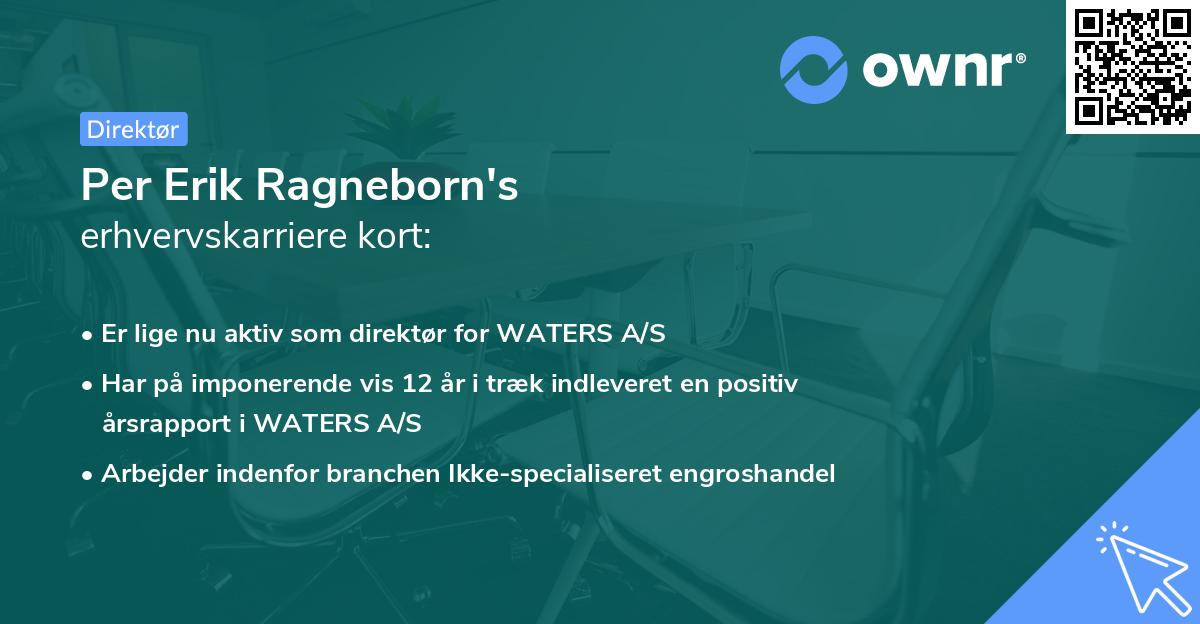 Per Erik Ragneborn's erhvervskarriere kort