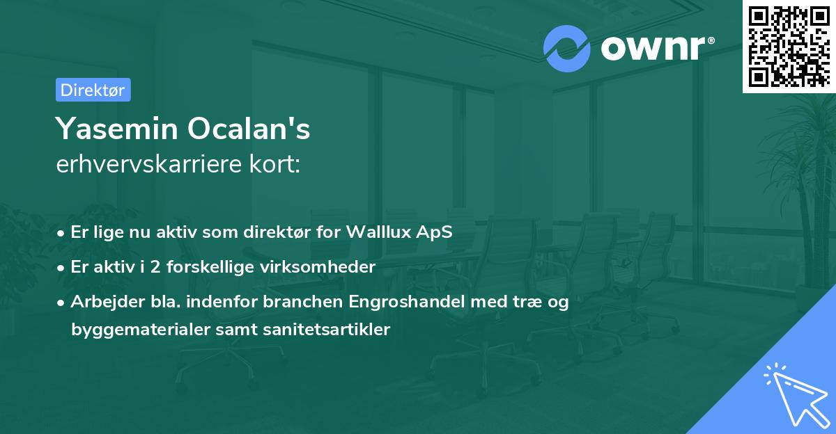 Yasemin Ocalan's erhvervskarriere kort