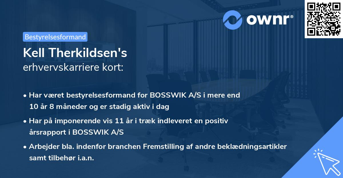Kell Therkildsen's erhvervskarriere kort