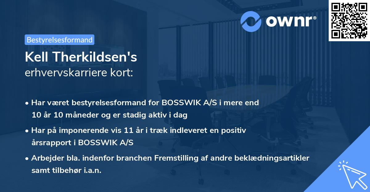 Kell Therkildsen's erhvervskarriere kort