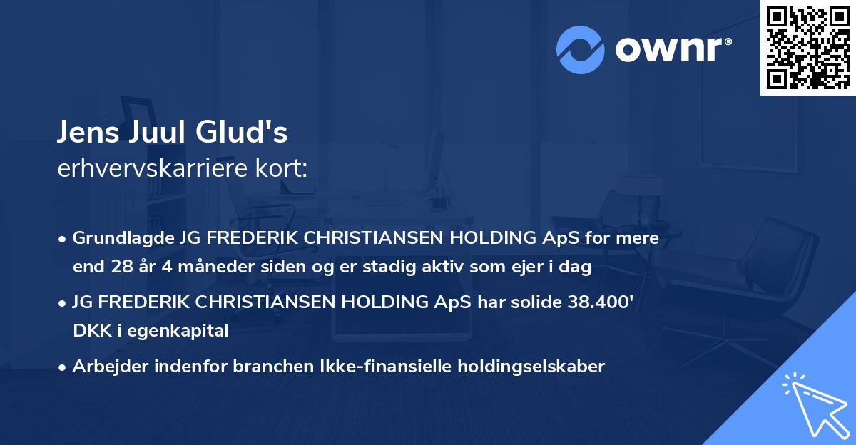 Jens Juul Glud's erhvervskarriere kort