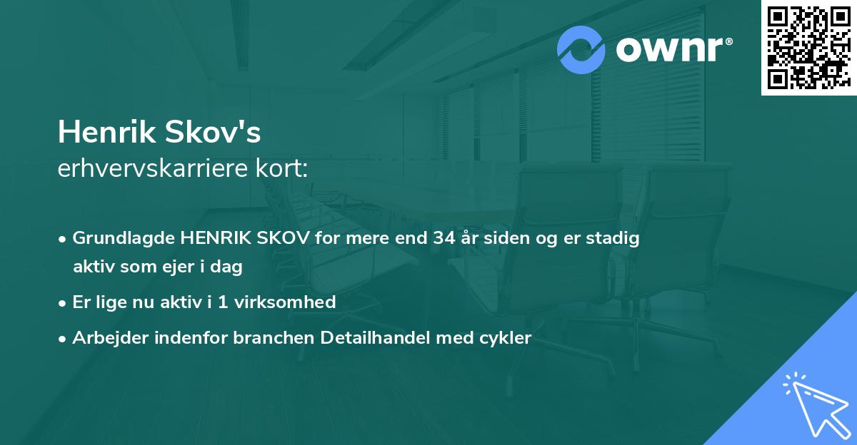 Henrik Skov's erhvervskarriere kort