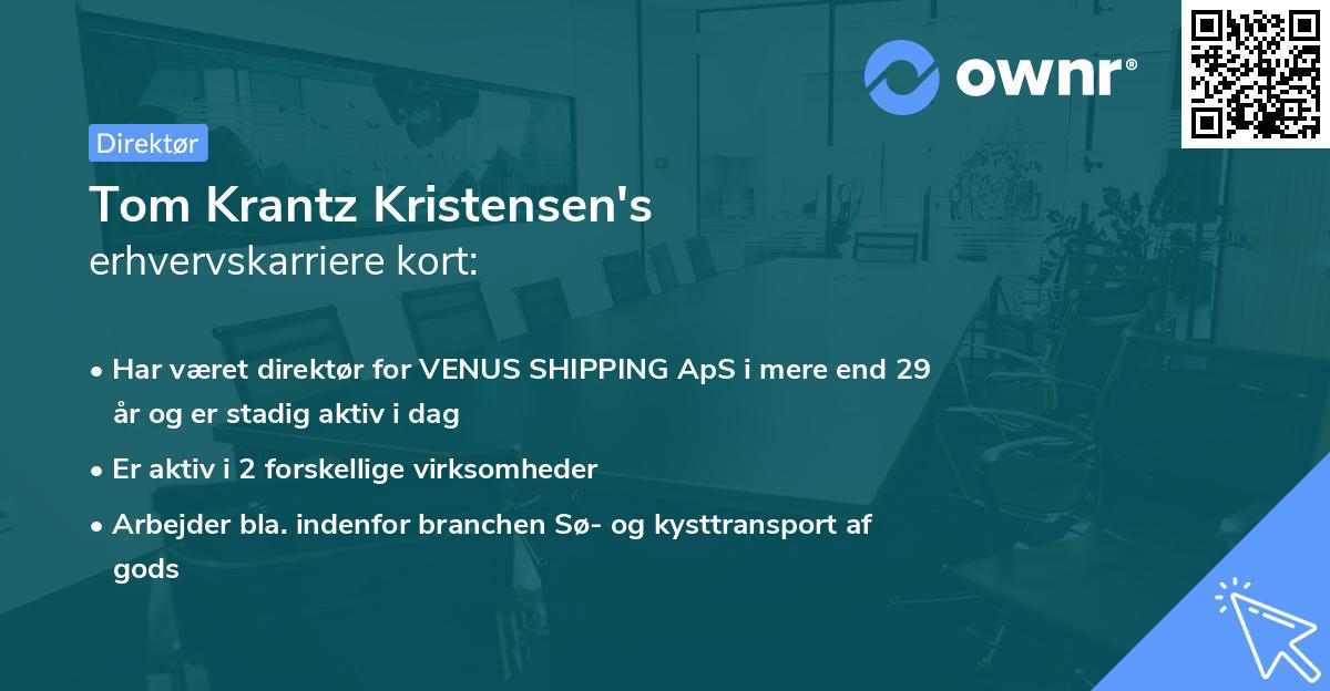 Tom Krantz Kristensen's erhvervskarriere kort