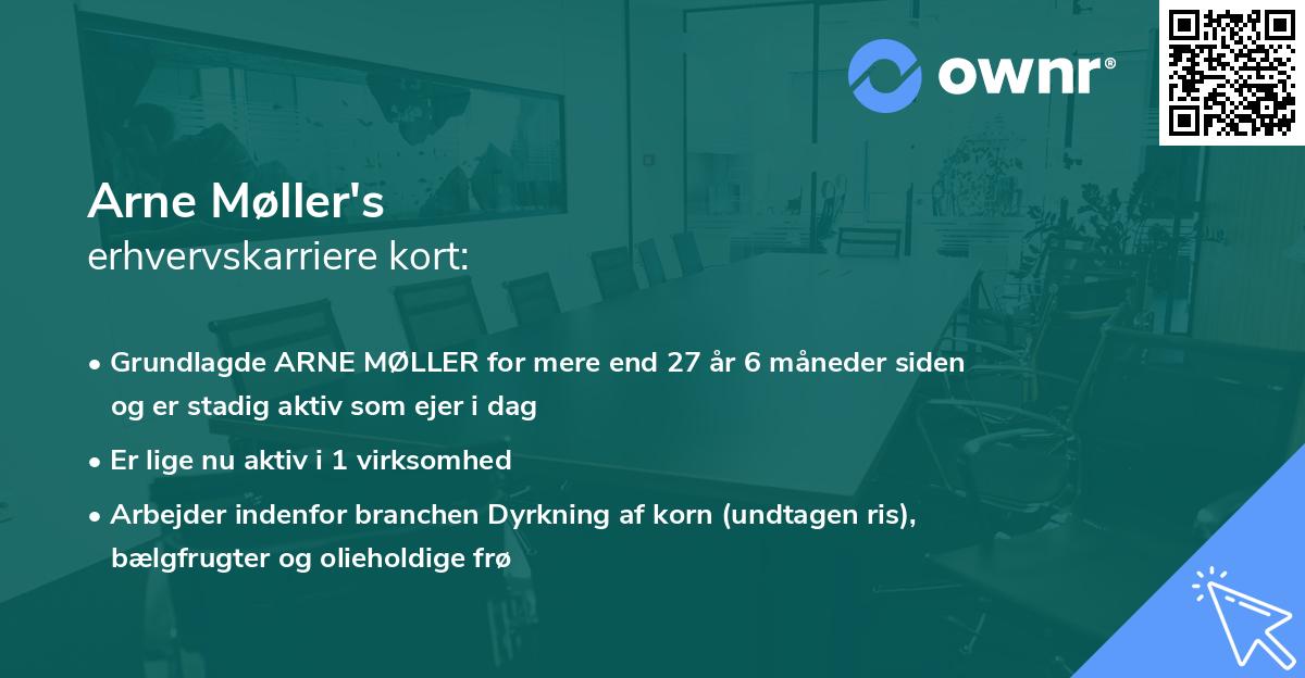 Arne Møller's erhvervskarriere kort