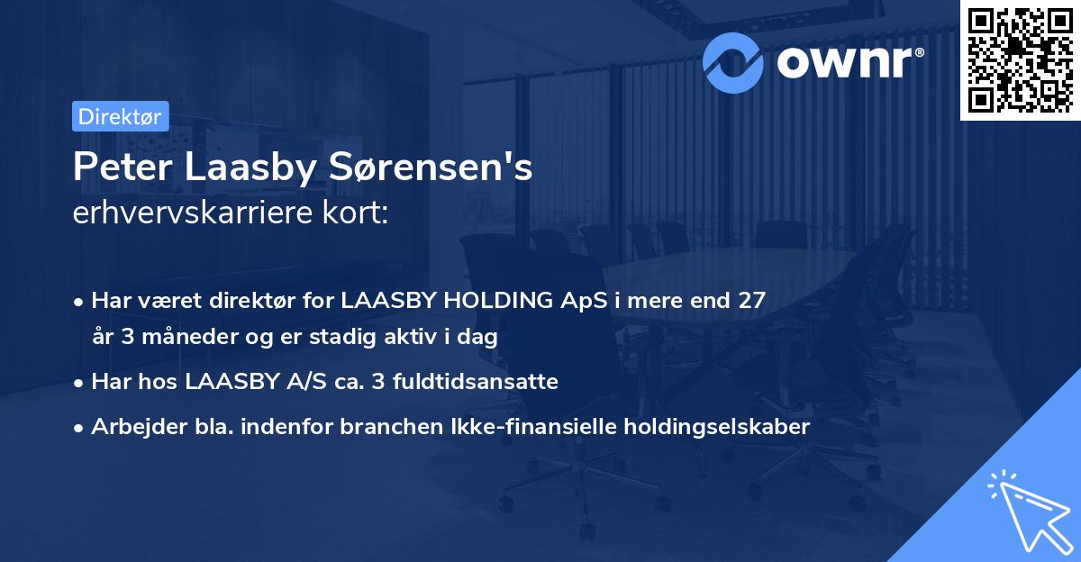 Peter Laasby Sørensen's erhvervskarriere kort