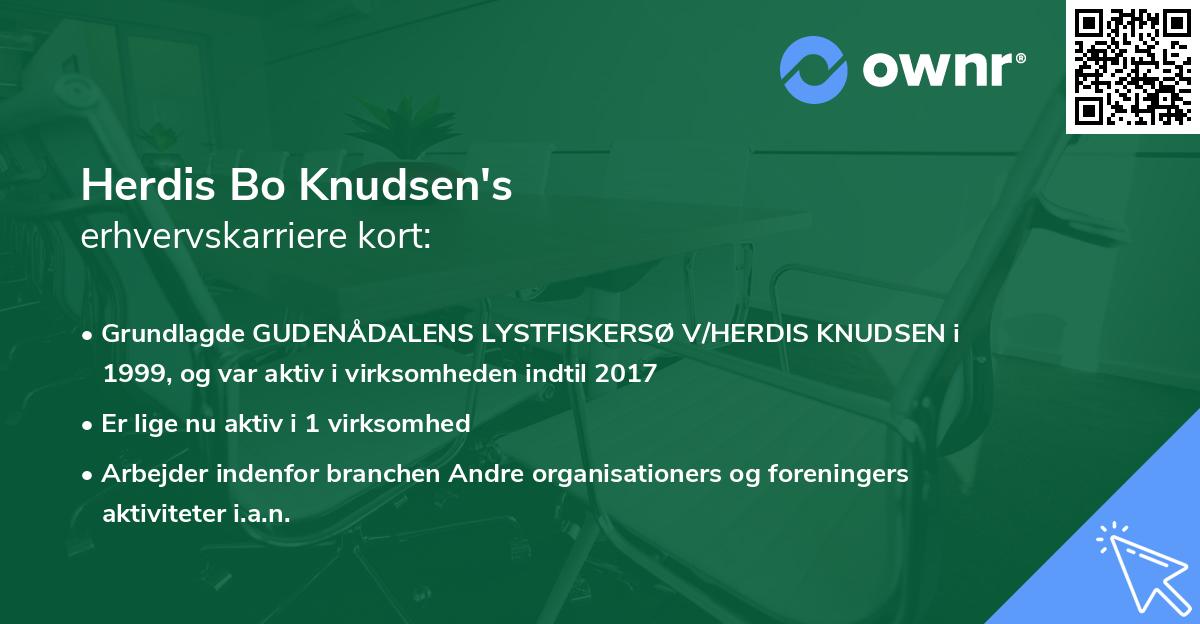 Herdis Bo Knudsen's erhvervskarriere kort