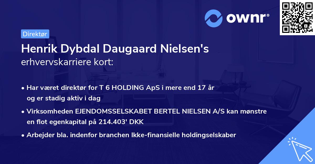 Henrik Dybdal Daugaard Nielsen's erhvervskarriere kort
