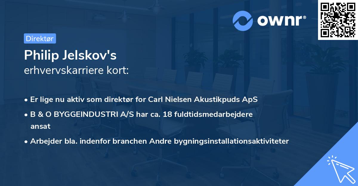 Philip Jelskov's erhvervskarriere kort
