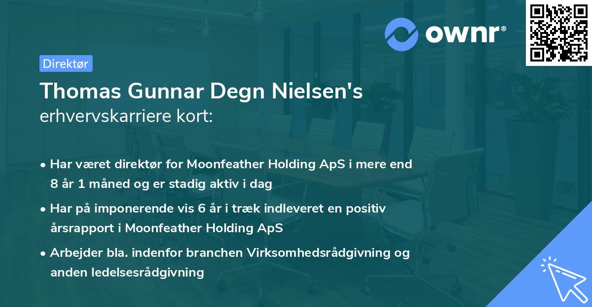 Thomas Gunnar Degn Nielsen's erhvervskarriere kort