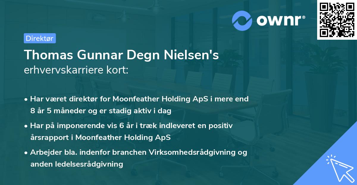 Thomas Gunnar Degn Nielsen's erhvervskarriere kort