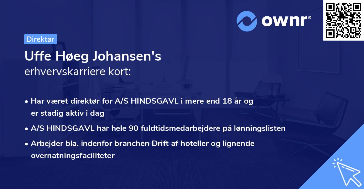 Uffe Høeg Johansen's erhvervskarriere kort