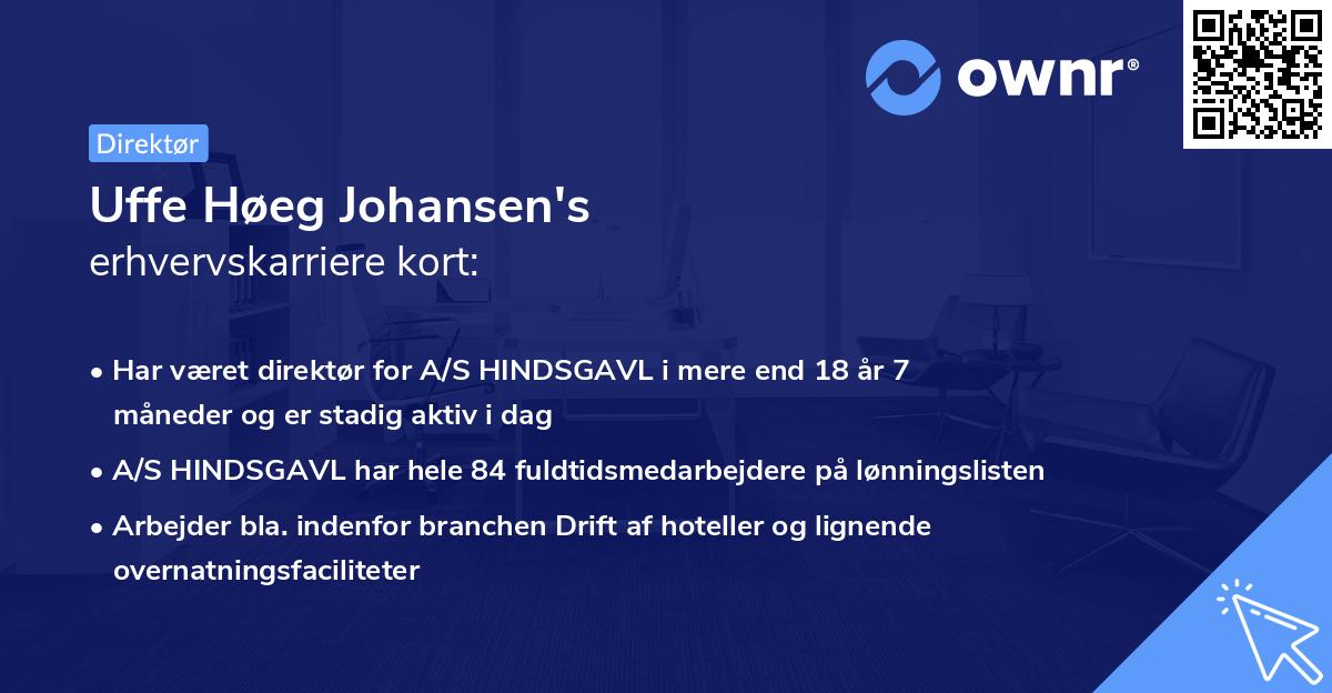 Uffe Høeg Johansen's erhvervskarriere kort