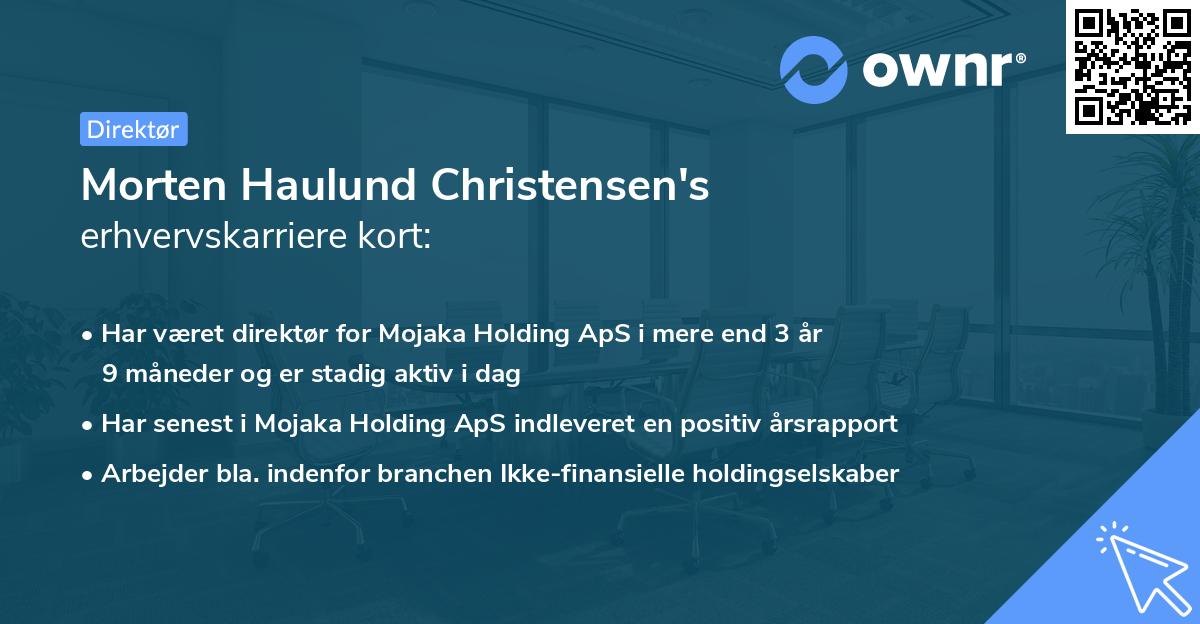 Morten Haulund Christensen's erhvervskarriere kort
