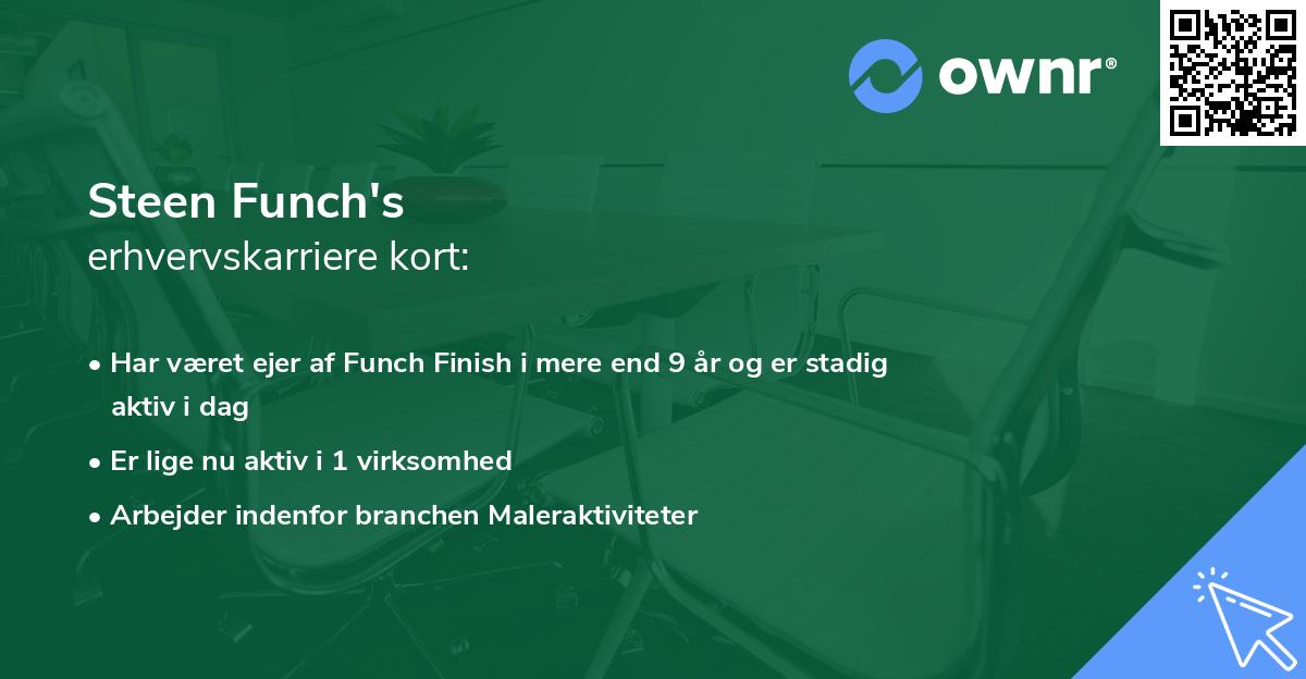 Steen Funch's erhvervskarriere kort