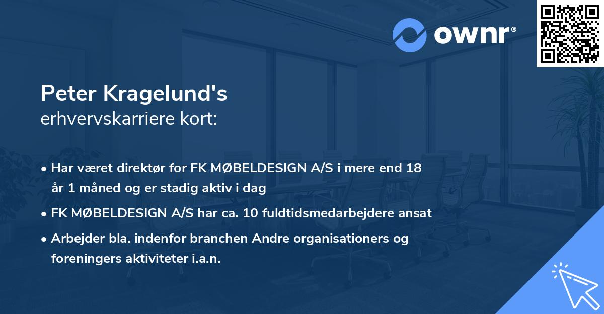 Peter Kragelund's erhvervskarriere kort
