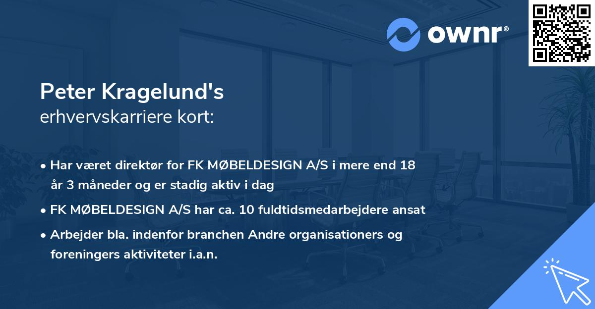 Peter Kragelund's erhvervskarriere kort
