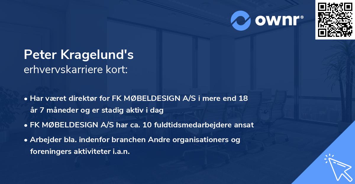 Peter Kragelund's erhvervskarriere kort