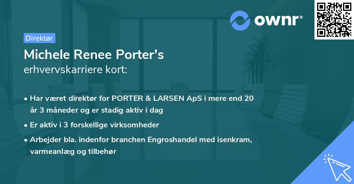 Michele Renee Porter's erhvervskarriere kort