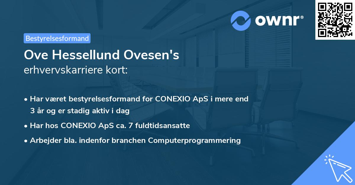 Ove Hessellund Ovesen's erhvervskarriere kort
