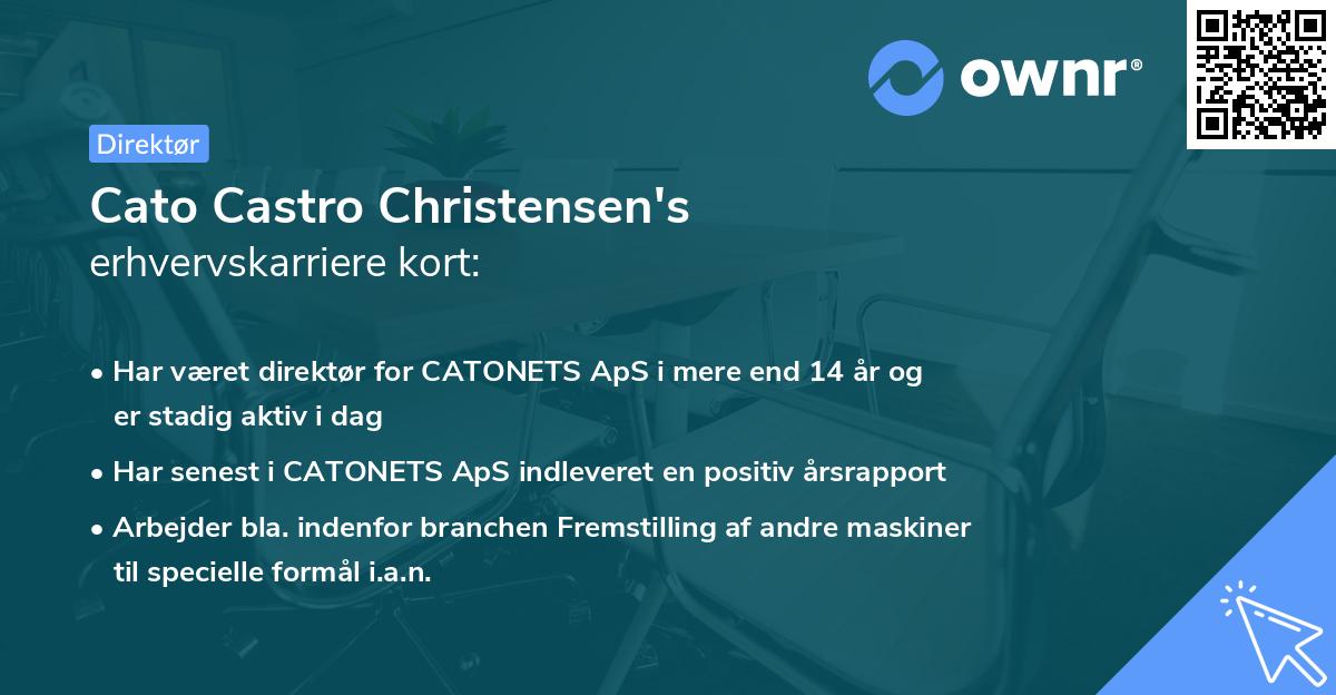 Cato Castro Christensen's erhvervskarriere kort
