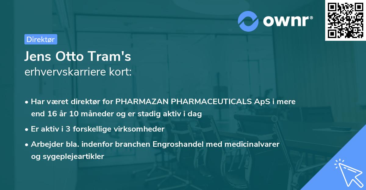 Jens Otto Tram's erhvervskarriere kort